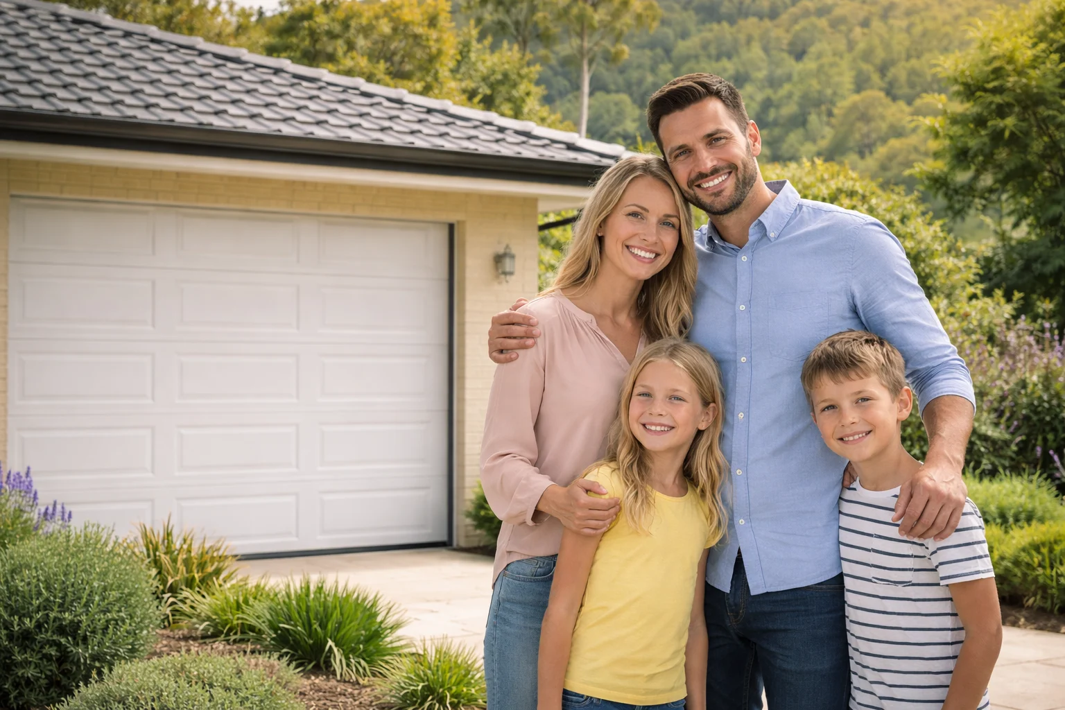Adelaide Hills Family with Brand New Installed Garage Door
