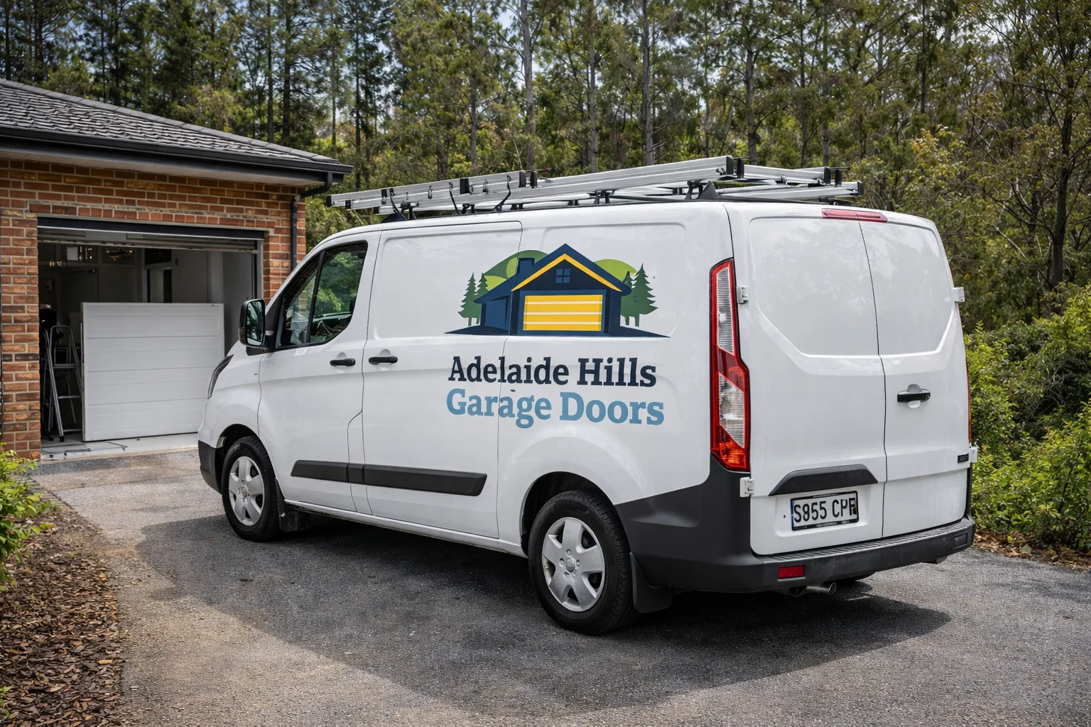 Garage door repair service van in Mount Barker Adelaide Hills